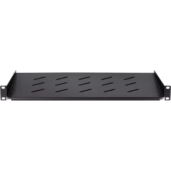 DSIT DS-FH1U250 1U pevná police pro nástěnné skříně o hloubce 450 mm, hloubka 250 mm, nosnost 25 kg, černá