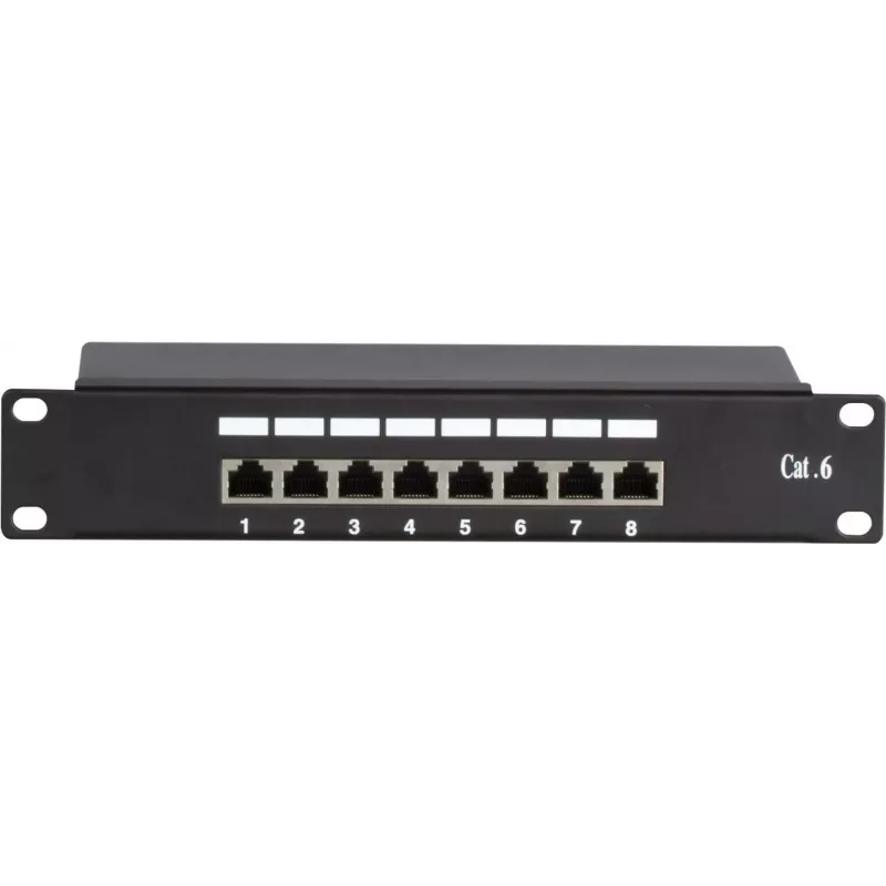 DSIT DS-10Patch6-8FTP 10 inch 8-portový FTP CAT6 patch panel