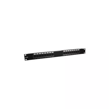 DSIT DS-Patch5-16UTP 19 inch 1U CAT5e UTP 16-portový patch panel, černý