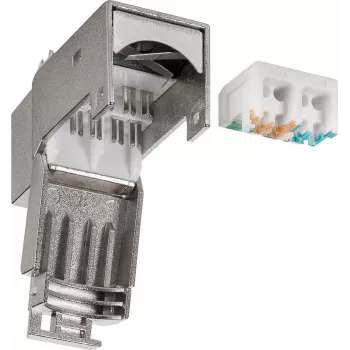 DS-IT CAT6 STP Keystone Jack bezšroubový RJ45 modul