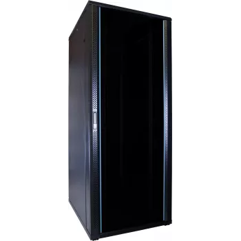 DSIT 47U 19 inch serverový rack se skleněnými dvířky 600x800x2260mm černý