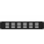 DSIT 19 inch perforovaný slepý panel 2U černý (DS-Blind2-perf)