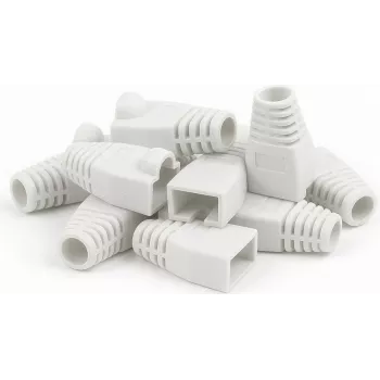 Krytka RJ45 DSIT DANICOM bílá – 10 ks (DC-RJ45-BOOT-WHITE-10PCE)