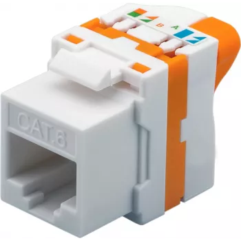 DS-IT CAT6 UTP keystone zásuvka bez nástroje Twist (DS-KC-UTP6-TL-T)