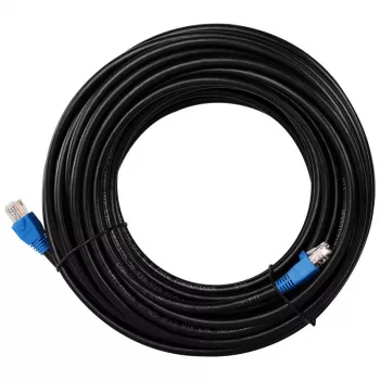 DSIT DANICOM CAT6 Outdoor UTP Cable 75m Black 100% Copper UV-Resistant 23 AWG Bulk Ethernet Wire
