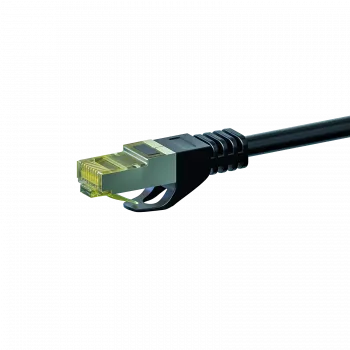 DSIT DC-70-005 Cat.7 S/FTP PiMF RJ45 síťový kabel, 0,5 m, černý