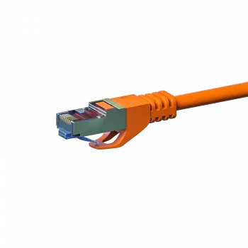 DSIT CAT 6a S/FTP LSOH síťový kabel 1 m oranžový