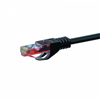 DSIT DC-60-030 CAT6 U/UTP síťový kabel, 3 m, černý, 100% měď