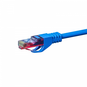 DSIT CAT6 síťový kabel 100% měď - U/UTP - 10 metrů - modrý (DC-64-100)