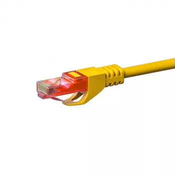 DSIT DC-67-100 CAT6 U/UTP Network Cable, 10 m, Yellow, 100% Copper