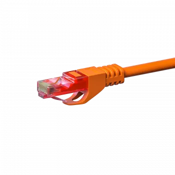 DSIT CAT6 ethernetový patch kabel 100% měď U/UTP 15 m oranžový