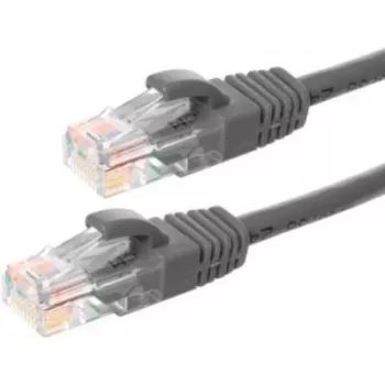 DSIT CAT5e U/UTP síťový patch kabel, 3 m, šedý, 100% měď (DC-51-030)