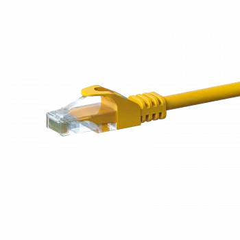 DSIT CAT5e U/UTP Network Cable, 3 m, Yellow, 100% Copper, RJ45, 1 Gbps