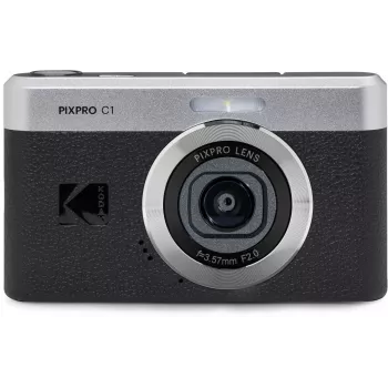 KODAK PixPro C1 černý kompaktní digitální fotoaparát s 16 GB SDHC kartou