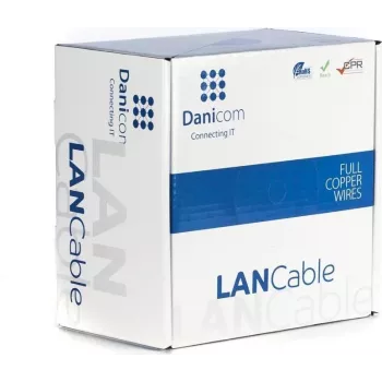 DSIT DANICOM CAT6A S/FTP 100m LSZH Fca instalační síťový kabel
