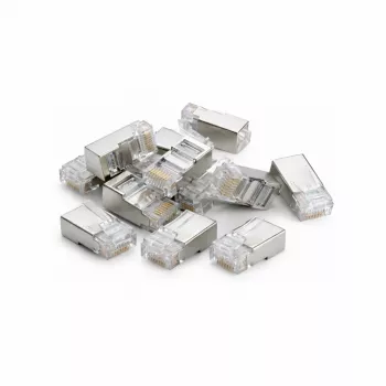 DSIT FTP RJ45 CAT5e síťový konektor pro ohebné a plné vodiče - 10 ks