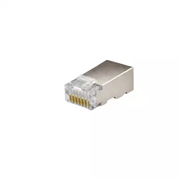 DSIT FTP RJ45 CAT6 síťový konektor pro kabely s plnými vodiči - 10 ks