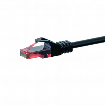 DSIT Cat6 U/UTP Ethernet patch kabel, 1m, černý, 100% měď (DC-60-010)