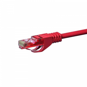 DSIT CAT6 síťový kabel 100% měď - U/UTP - 3 metry - červený (DC-65-030)