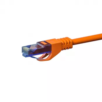 DSIT CAT6a síťový kabel 100% měď - U/UTP - 10 metrů - oranžový (DC-U6A6-100)