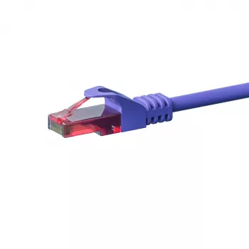 DSIT CAT6 síťový kabel U/UTP 50m fialový 100% měď - DC-68-500