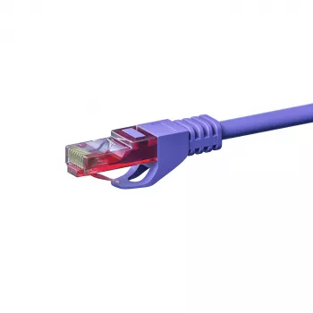 DSIT CAT6 síťový kabel U/UTP 50m fialový 100% měď - DC-68-500