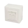 Nástěnná zásuvka DSIT DC-Wall-Out-STP6-I Cat. 6/Class E stíněná se dvěma RJ45, slonovinová