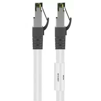 DSIT RJ45 síťový kabel S/FTP PiMF CAT 8 kabel bílý 3m