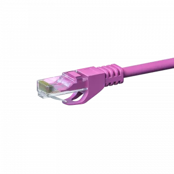 DSIT CAT 6 síťový kabel U/UTP - 7,5 m - růžový - CCA (DC-C69-075)
