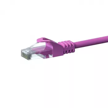 DSIT CAT 6 síťový kabel U/UTP - 15 metrů - růžový - CCA (DC-C69-150)