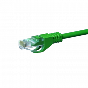 DSIT CAT5e U/UTP síťový patch kabel, 3 m, zelený, 100% měď