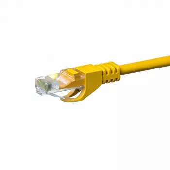 DSIT CAT5e síťový kabel U/UTP 50m žlutý 100% měď