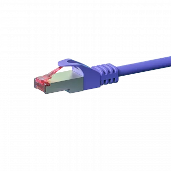 DSIT CAT 6 síťový kabel LSOH - S/FTP - 0,50 metru - fialový (DC-S68-005)