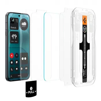 Spigen Glas.tR EZ Fit Pro AC HD ochranná fólie displeje 2 ks pro Nothing Phone 4a Pro - čirá, tvrzené sklo
