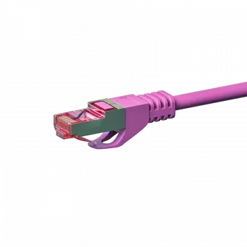 DSIT CAT 6 S/FTP LSOH síťový patch kabel, 10m, růžový