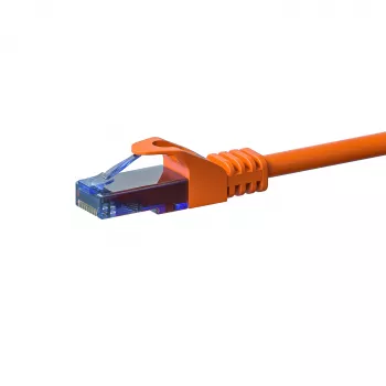 DSIT CAT6a síťový kabel 100% měď U/UTP 3m oranžový (DC-U6A6-030)