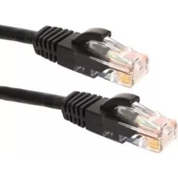 DSIT CAT6a síťový kabel 100% měď - U/UTP - 7,5 m - černý