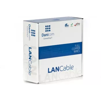 DSIT DANICOM CAT6A U/UTP 50m flexibilní PVC (Fca) instalační síťový kabel
