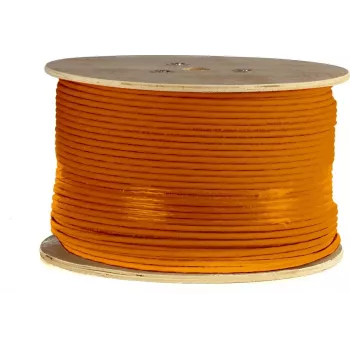 DSIT CAT7 100% měděný S/FTP Solid Core LSZH Cca kabel - 305m role, fialová