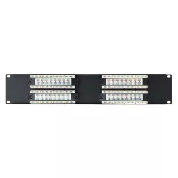 DSIT 19 inch Cat6 UTP 32portový patch panel 2U černý