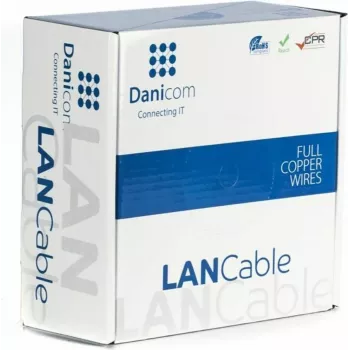 DSIT DANICOM CAT5e UTP venkovní kabel 305m plný vodič PE Fca černý 100% měď