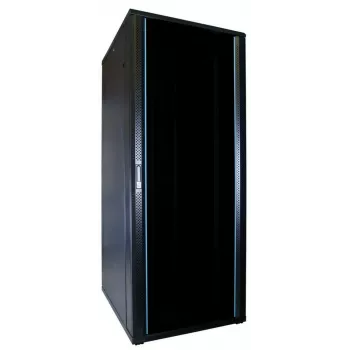 DSIT DS8042 42U 19 inch serverový rack s dvířky z tvrzeného skla, 800x1000mm, černý