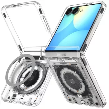 SPIGEN Ultra Hybrid Pro MagSafe Case for Samsung Galaxy Z Flip8 Neo One – Clear