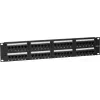 DSIT DS-Patch6-48UTP CAT6 UTP 19 inch 48portový síťový patch panel, 1U, černý