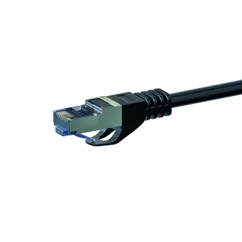 DSIT CAT 6a S/FTP LSOH síťový patch kabel, 20 m, černý