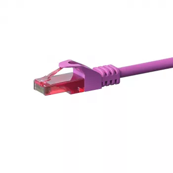DSIT CAT6 síťový kabel, U/UTP, 50 metrů, růžový, 100% měď (DC-69-500)