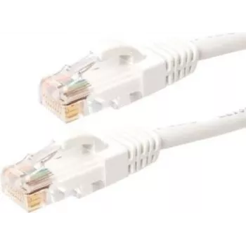 DSIT CAT5e U/UTP síťový patch kabel, 10 m, bílý, 100% měď (DC-52-100)