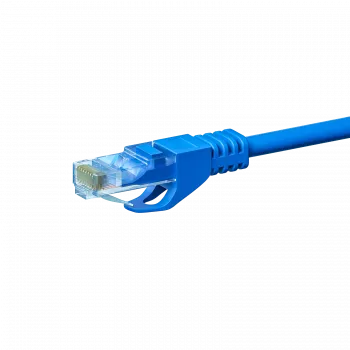 DSIT CAT5e U/UTP síťový patch kabel, 30 m, modrý, 100% měď, RJ45, Gigabit Ethernet