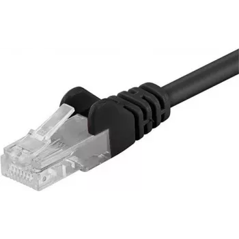 DSIT CAT 5e U/UTP síťový patch kabel, 0,25 m, černý, CCA, RJ45, Gigabit Ethernet