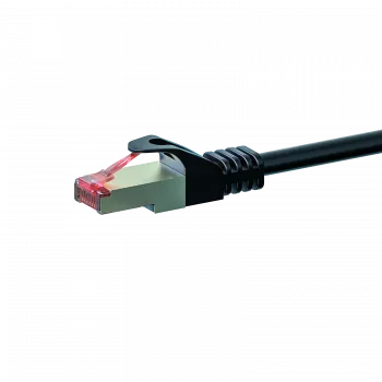 DSIT CAT 6 S/FTP LSOH síťový patch kabel, 1,5 m, černý
